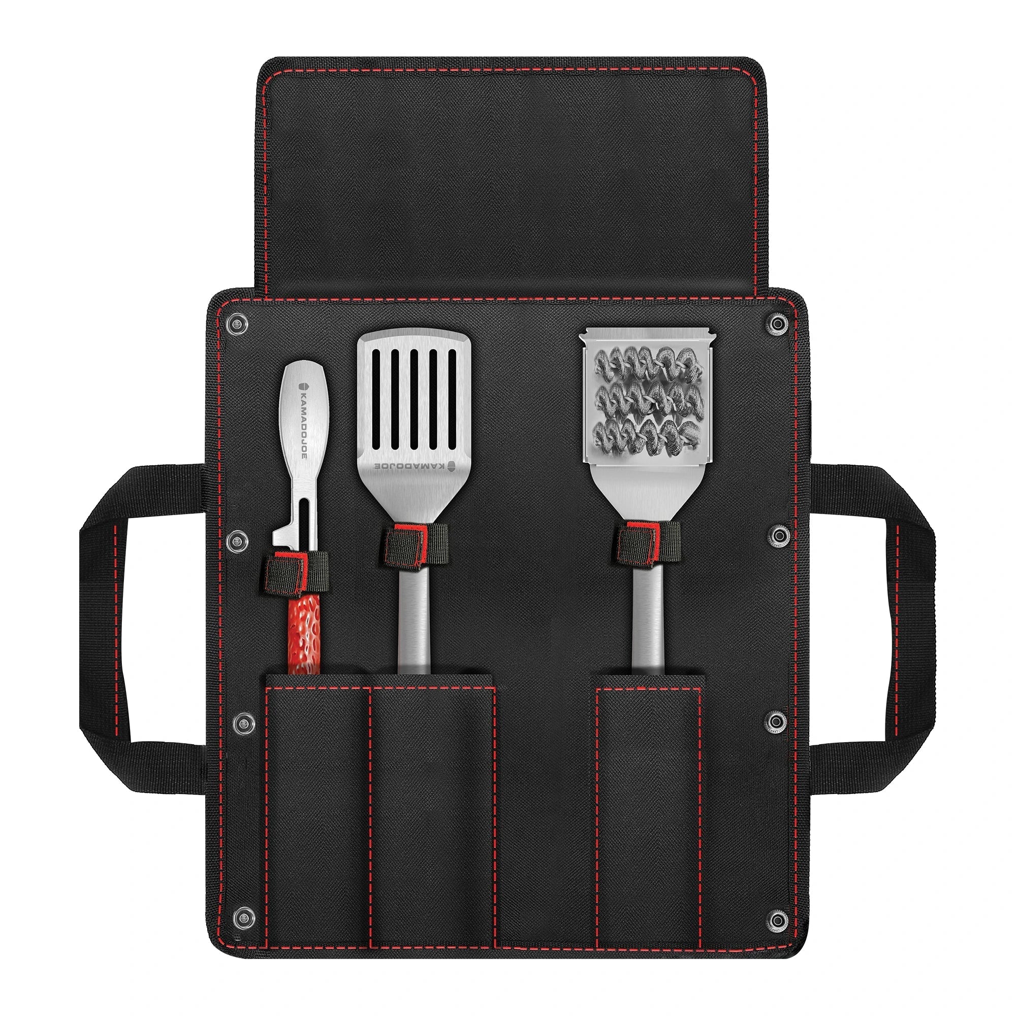 Kamado Joe Krafted Steel Grilling Tools Accessories Kit (4 Piece Set)
