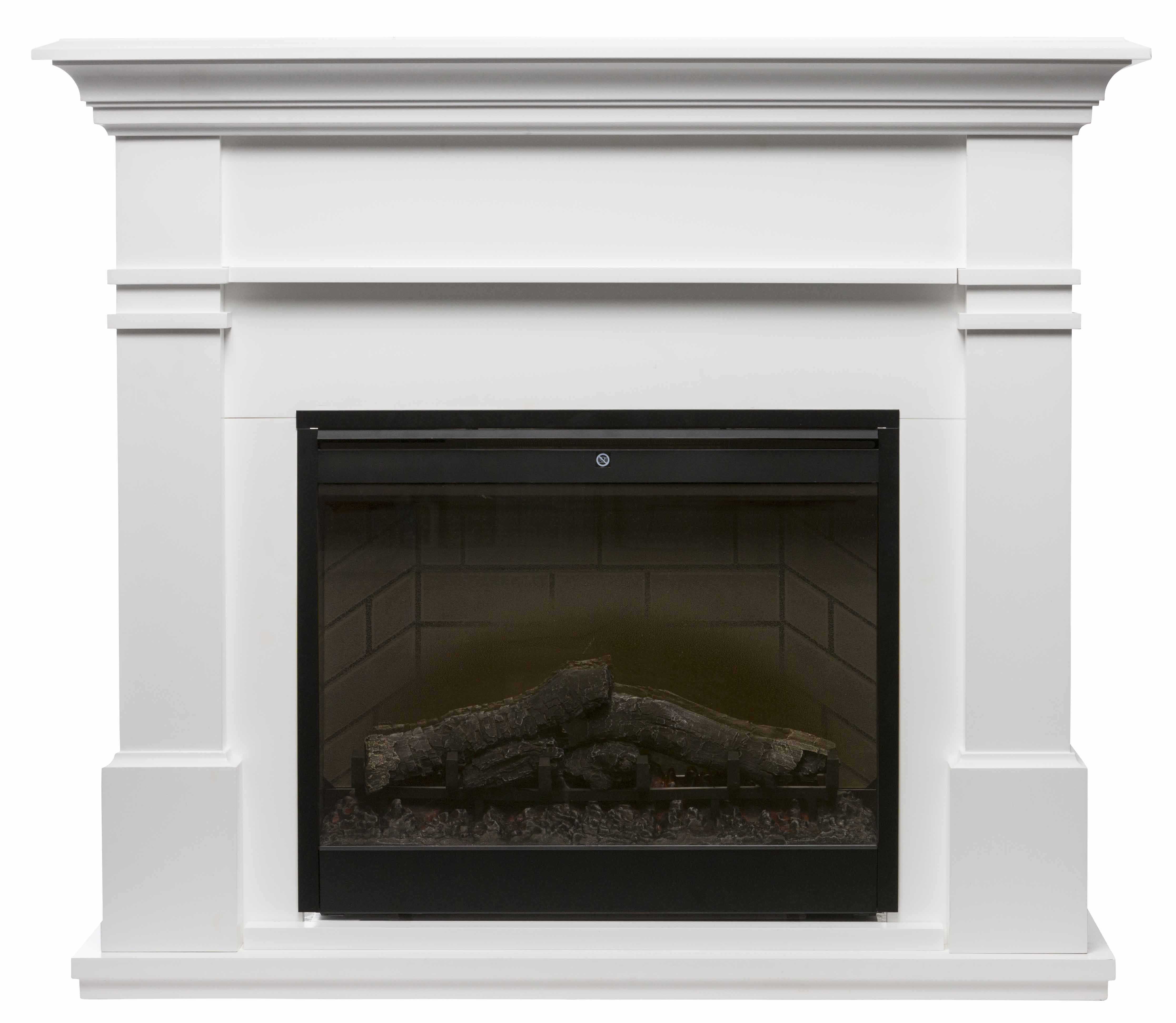 Dimplex Kenton 2kw White Mantle with LED Firebox