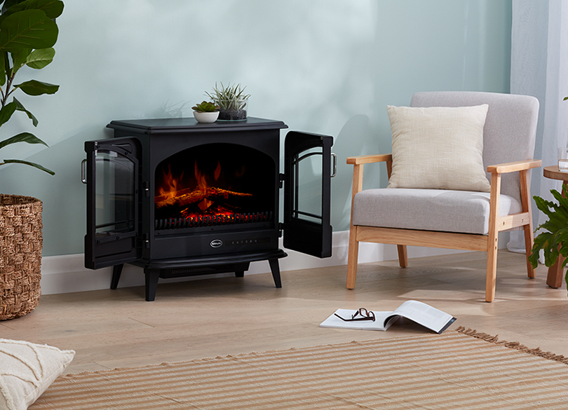 Dimplex 2kW Leckford Electric Fire with Anthraciate Finish