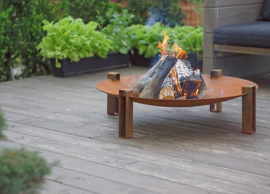 Alfred Riess Stromboli Steel Fire Pit - Large