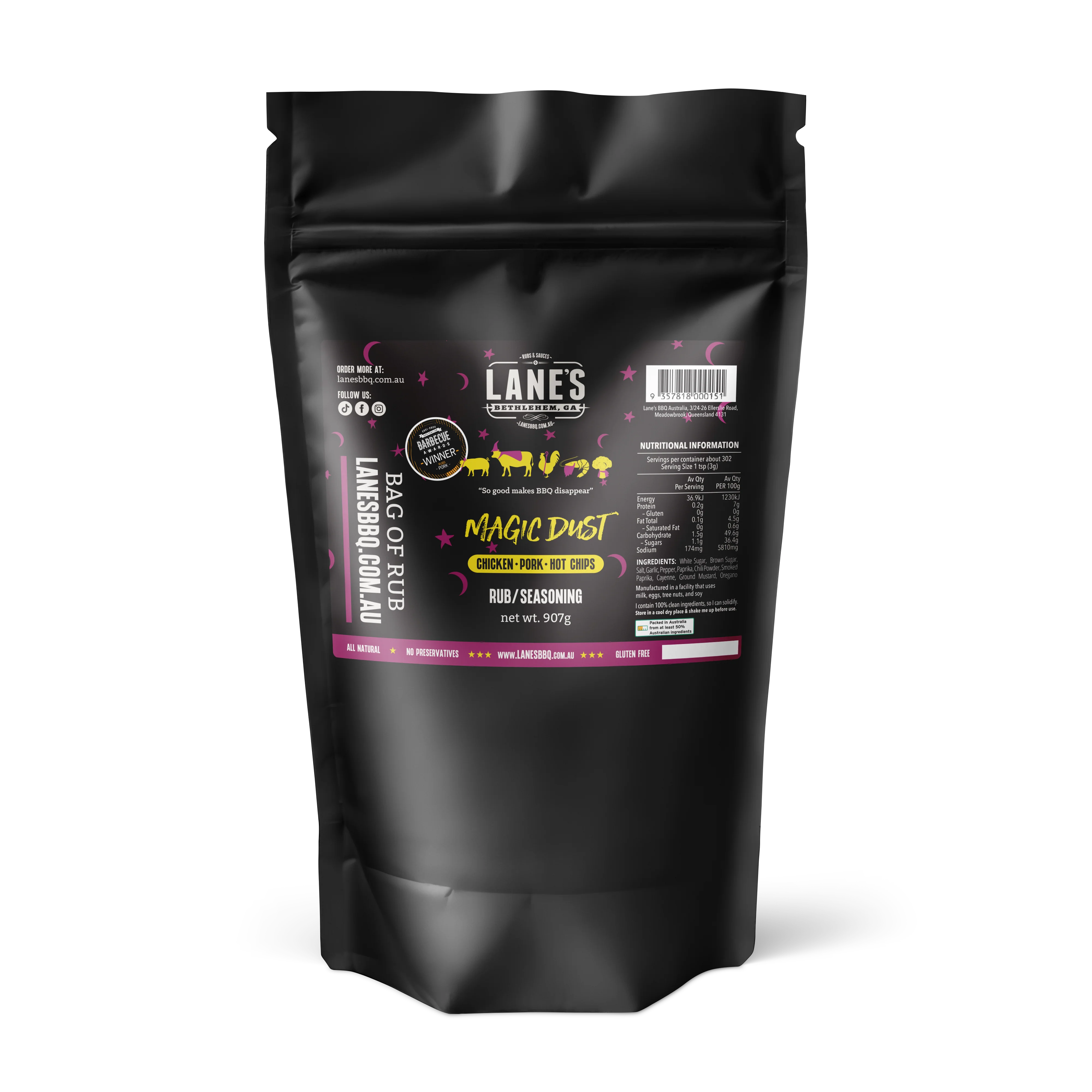 Lanes BBQ Magic Dust Rub
