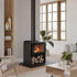 Masport Auburn 6 Freestanding Wood Fireplace with Woodstacker