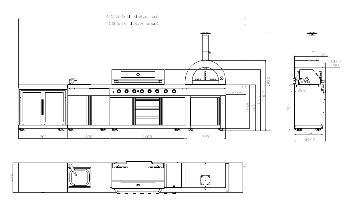 Masport Ambassador Kitchen 4 Pc Black MKII