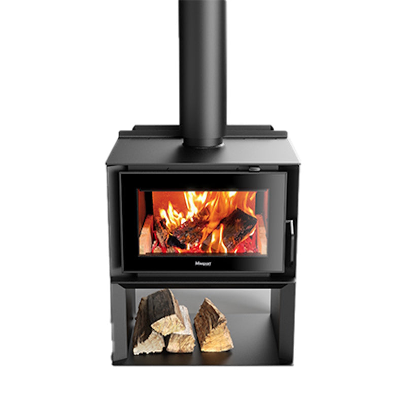 Masport Auburn 6 Freestanding Wood Fireplace with Woodstacker