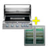 Napoleon 700 Series 38 Inch Built in and Napoleon Double Door Alfresco Outdoor Fridge