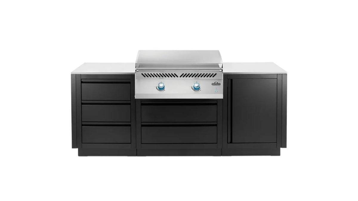 Napoleon Outdoor Kitchen with 32" Flat Top Griddle Built-in 700 Series BBQ