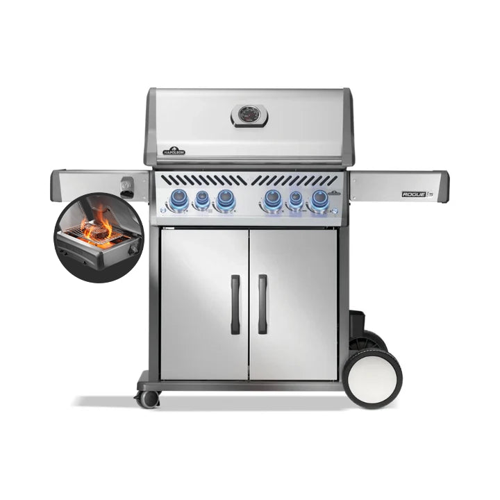 Napoleon Rogue Pro-S 525 SS 4 Burner BBQ with Infrared Sizzle Sideburner