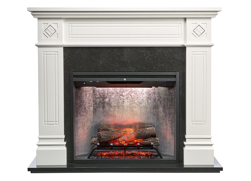 Dimplex 2kW Osbourne Mantle with 30 Revillusion Firebox and Concrete Finish