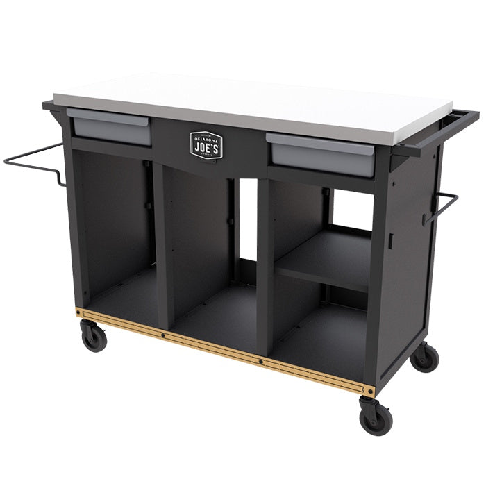 Oklahoma Joes 40 Inch Dlx Prep & Storage Cart
