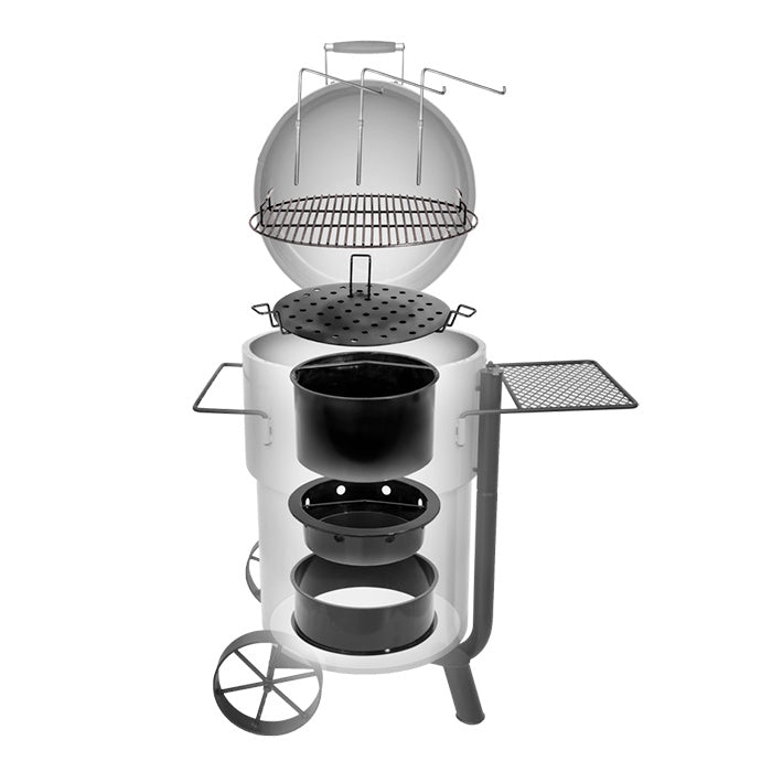 Oklahoma Joes Bronco Pro Drum Smoker XL - Black