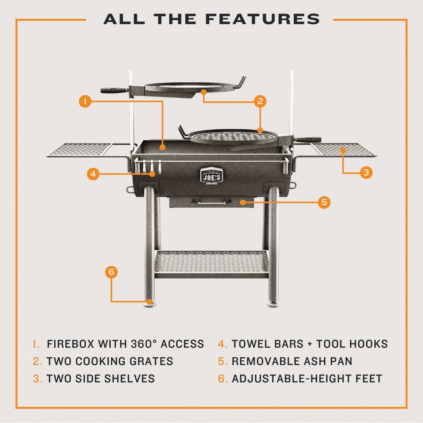 Oklahoma Joes Firecraft Barrel Stacker Grill