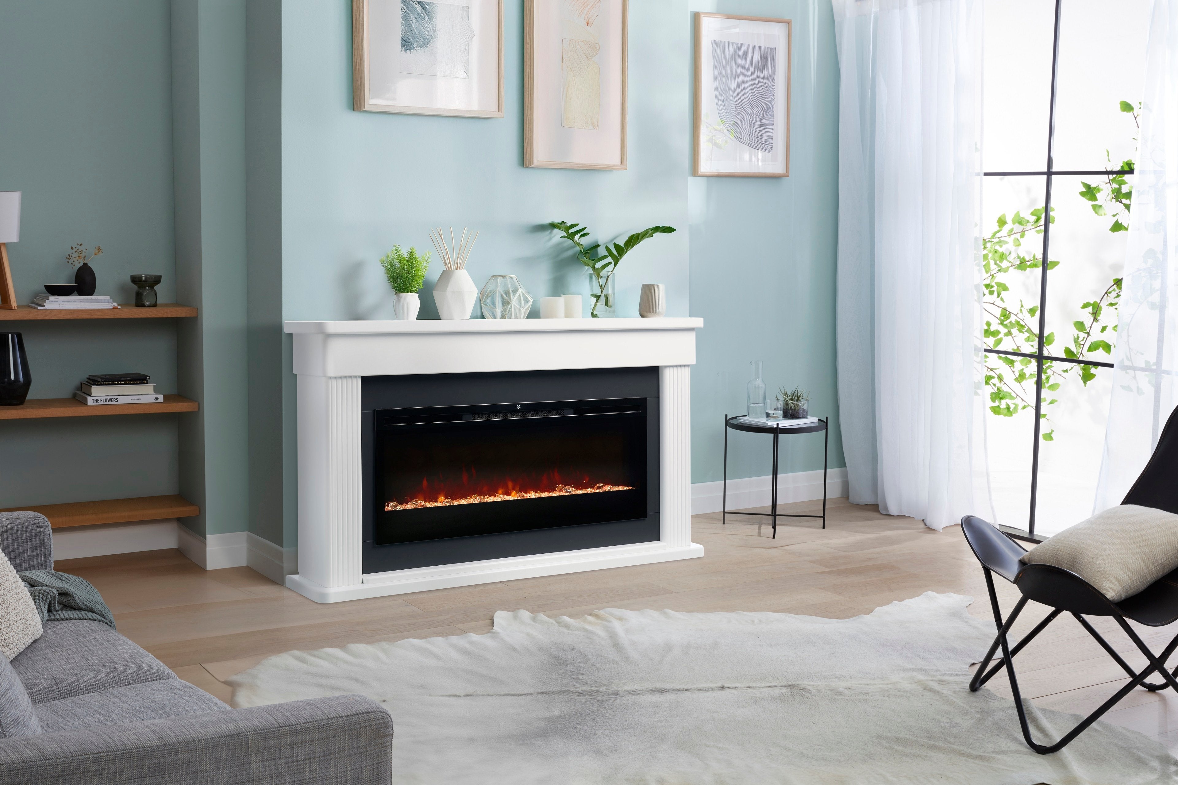 Dimplex Portland 1.2kW Linear Electric Fireplace Suite