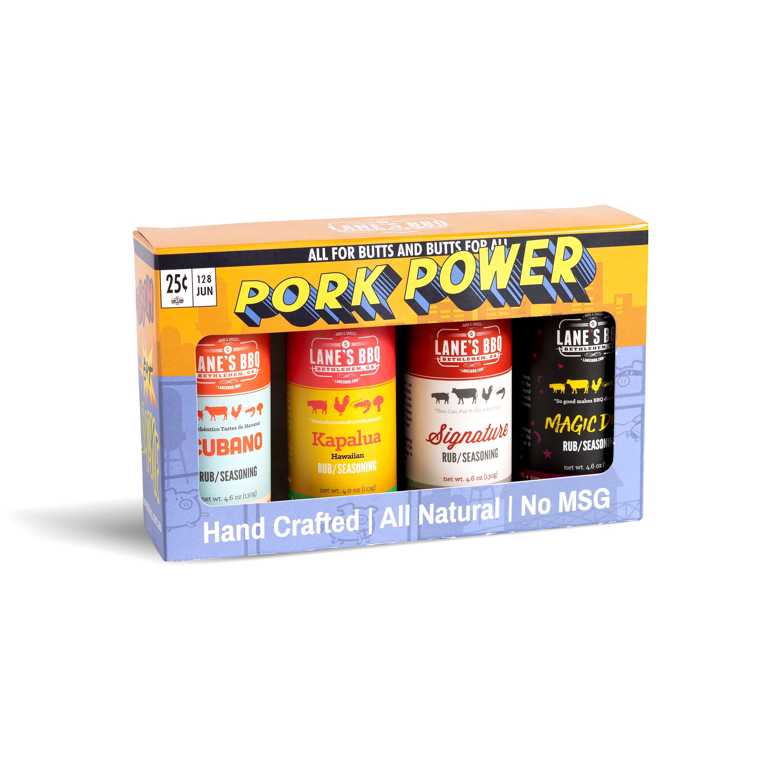 Lane's BBQ Pork Power - 4 Rub Gift Set