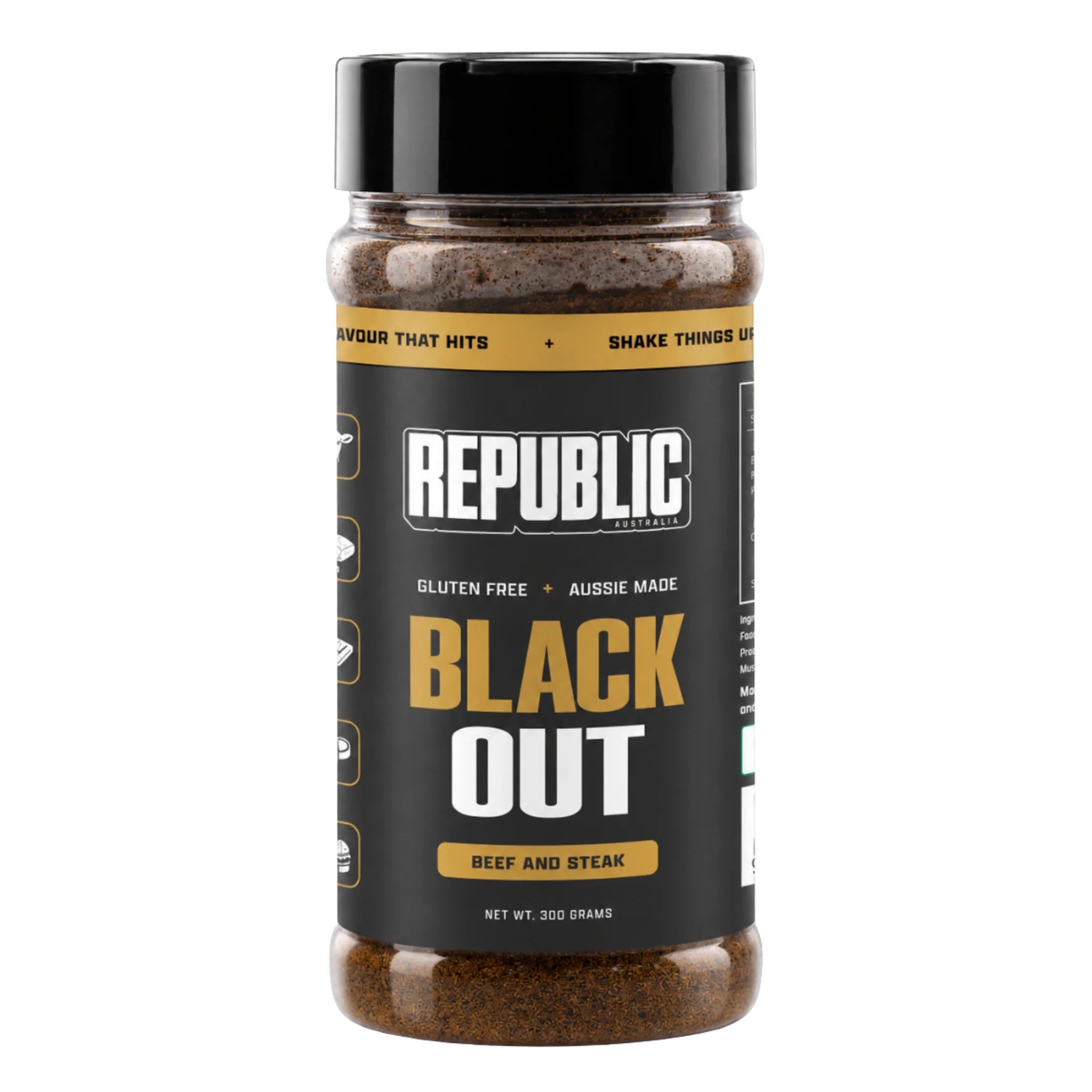 Republic Black Out Beef and Steak BBQ Rub