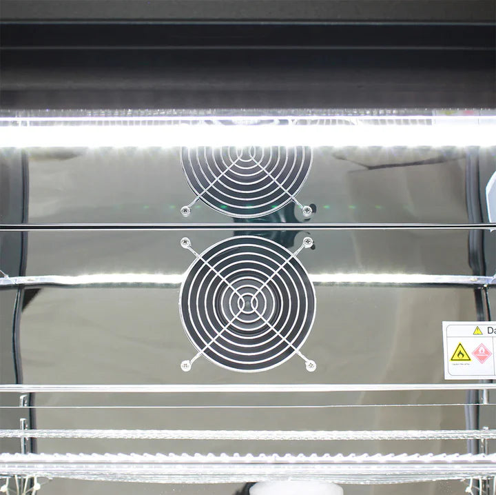 Rhino Black 1 Heated Glass Door Bar Fridge With Brand Parts And Low Energy Consumption - SG1L-B-HD / SG1R-B-HD