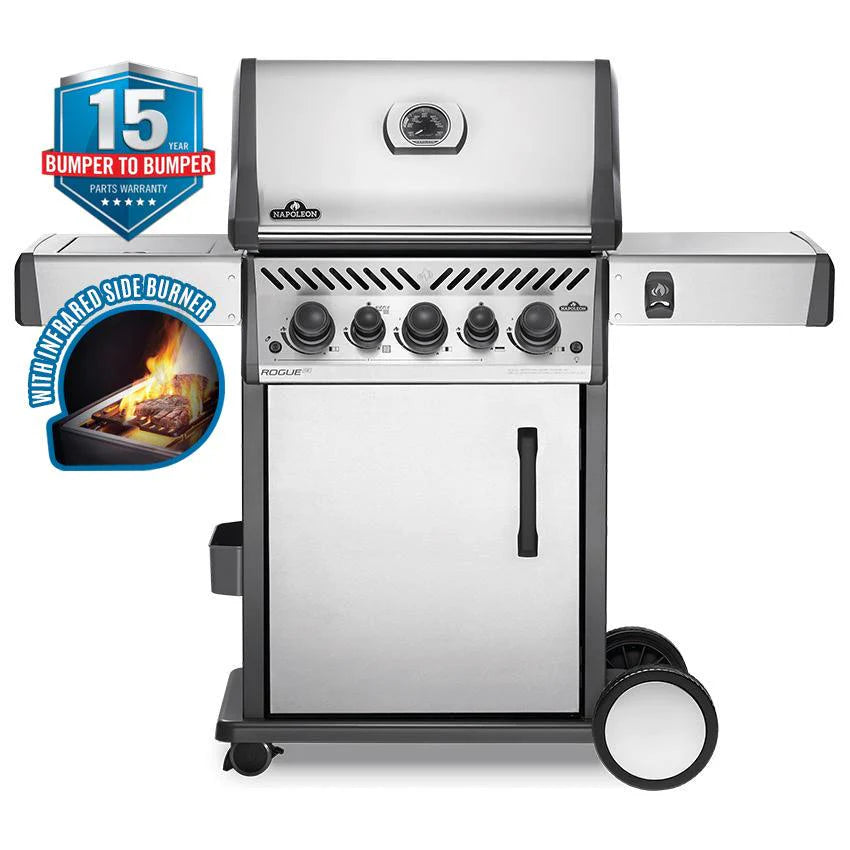 Clearance Sale - Napoleon Rogue SE 425 RSIB 3 Burner BBQ with Infrared Side and Rear Burners