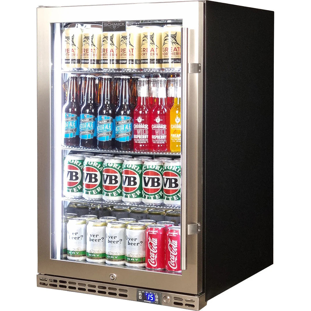 Schmick Stainless Steel Quiet Door Bar Fridge - SK146L-HD