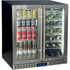 Schmick Under Bench Beer And Wine Dual Zone Stainless Steel Heated Glass Bar Fridge - SK198D-HD