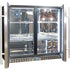 Schmick Twin Door Triple Glazed Glass Door Bar Fridge - SK246-SS