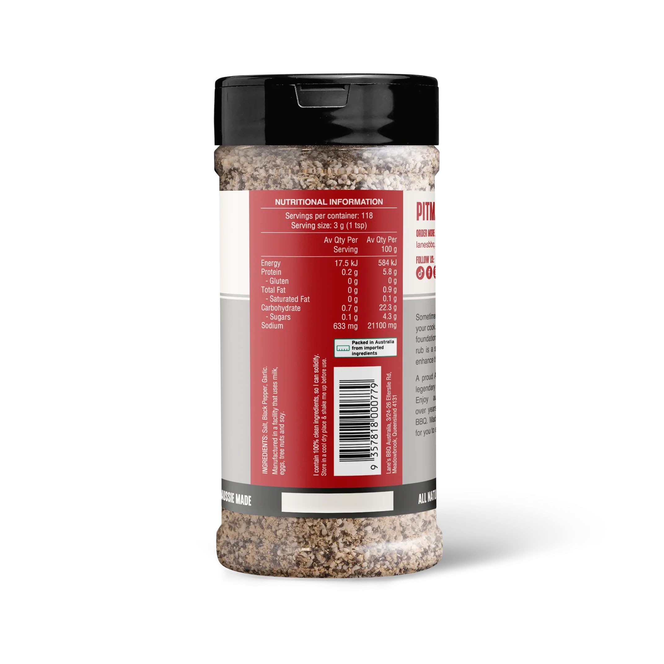 Lanes BBQ SPG (Salt, Pepper, Garlic) Rub