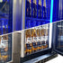 Schmick Black Quiet Running Front Venting Under Bench Triple Glazed 2 Door Bar Fridge Model SK245-B-HD