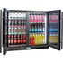 Schmick Twin Door Quiet Running Low Height Black Triple Glazed Glass Door Bar Fridge -SK206-B