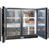 Schmick Twin Door Quiet Running Low Height Black Triple Glazed Glass Door Bar Fridge -SK206-B