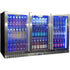 Schmick Quiet Glass 3 Door Stainless Steel Bar Fridge - SK386-SS