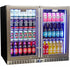 Schmick Twin Door Low Height Quiet Running Stainless Steel Heated Glass Door Bar Fridge - SK206-HD