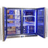 Schmick Twin Door Low Height Quiet Running Stainless Steel Heated Glass Door Bar Fridge - SK206-HD