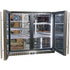 Schmick Twin Door Quiet Running Stainless Steel Solid Door Bar Fridge - Low Height - Model SK206-SD