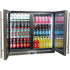 Schmick Twin Door Quiet Running Stainless Steel Solid Door Bar Fridge - Low Height - Model SK206-SD