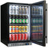 Schmick Quiet Running Front Venting Under Bench Black Glass Door Bar Fridge Heated Glass - SK126R-B-HD / SK126L-B-HD