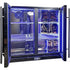 Schmick Twin Door Quiet Running Black Heated Glass Door Bar Fridge - SK246-B-HD