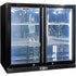 Schmick Twin Door Quiet Running Black Heated Glass Door Bar Fridge - SK246-B-HD