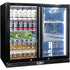 Schmick Twin Door Quiet Running Black Heated Glass Door Bar Fridge - SK246-B-HD