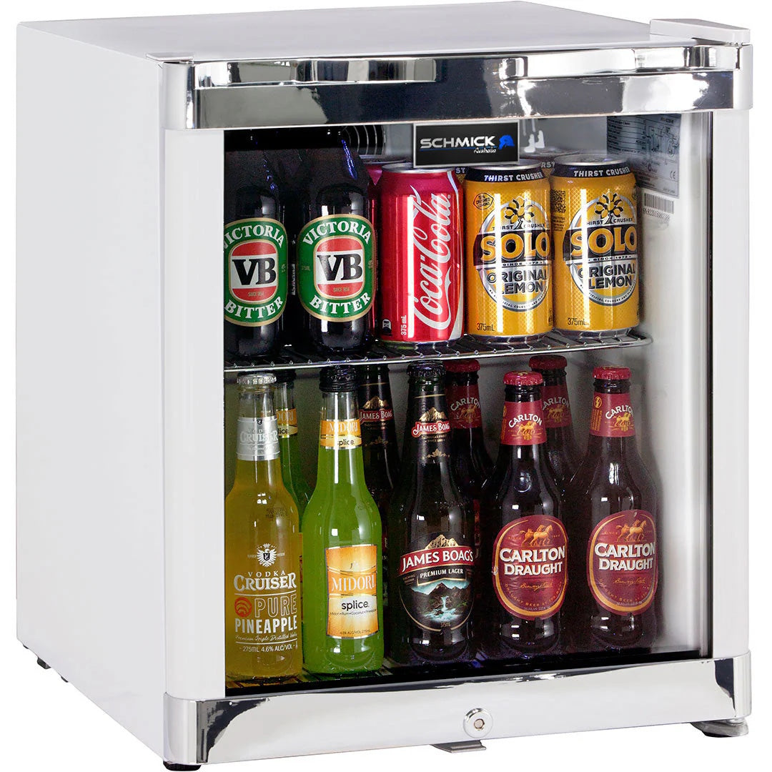 Schmick Glass Door Bar Fridge Tropical Mini 50 Litre - HUS-SC50W