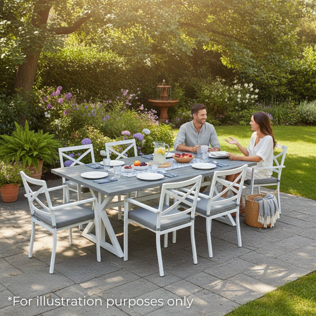 Shelta Bridgeport 7 Piece Dining Setting with 180cm Table