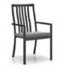 Shelta Rockland Cushion Armed Aluminium High Back Dining Chair