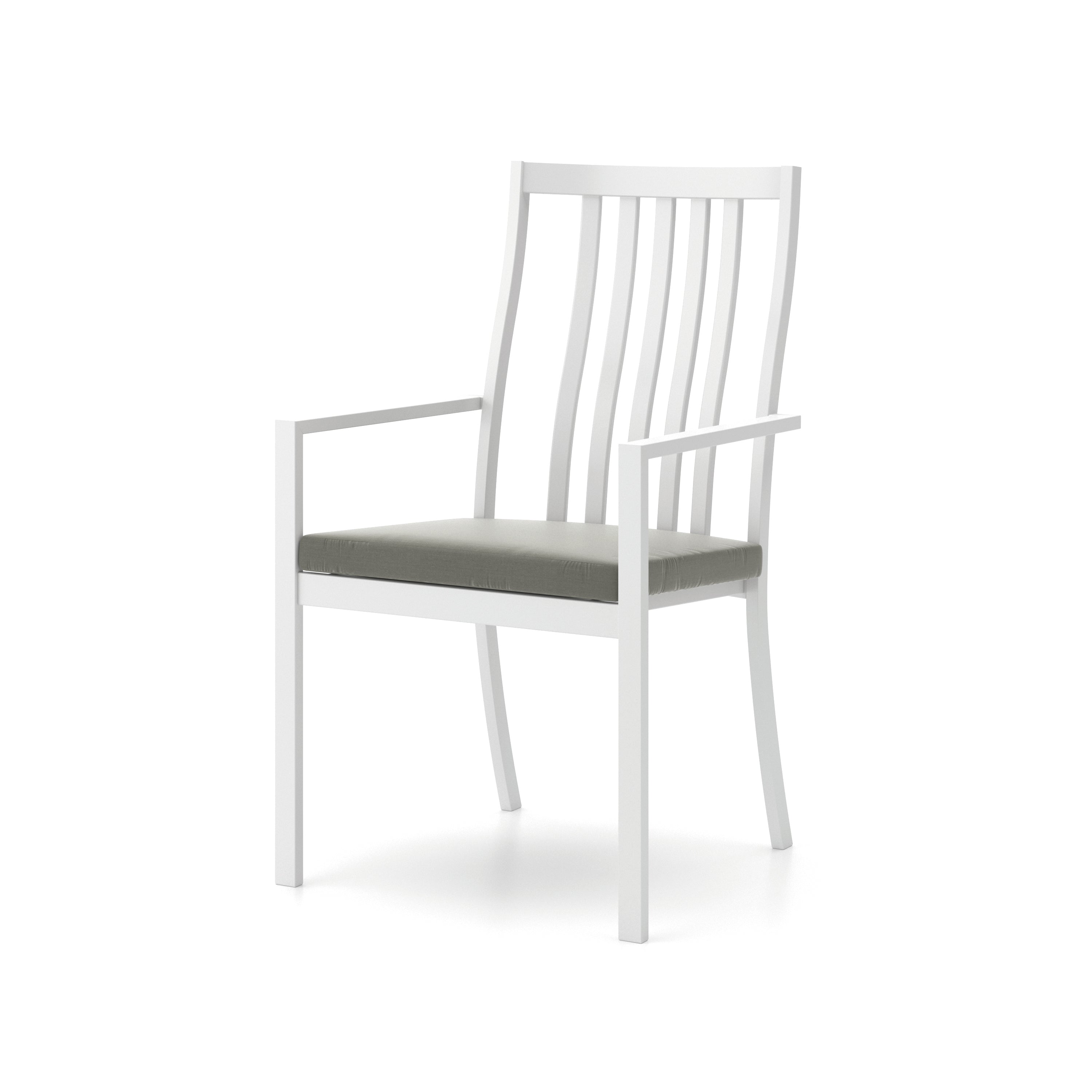 Shelta Rockland Cushion Armed Aluminium High Back Dining Chair
