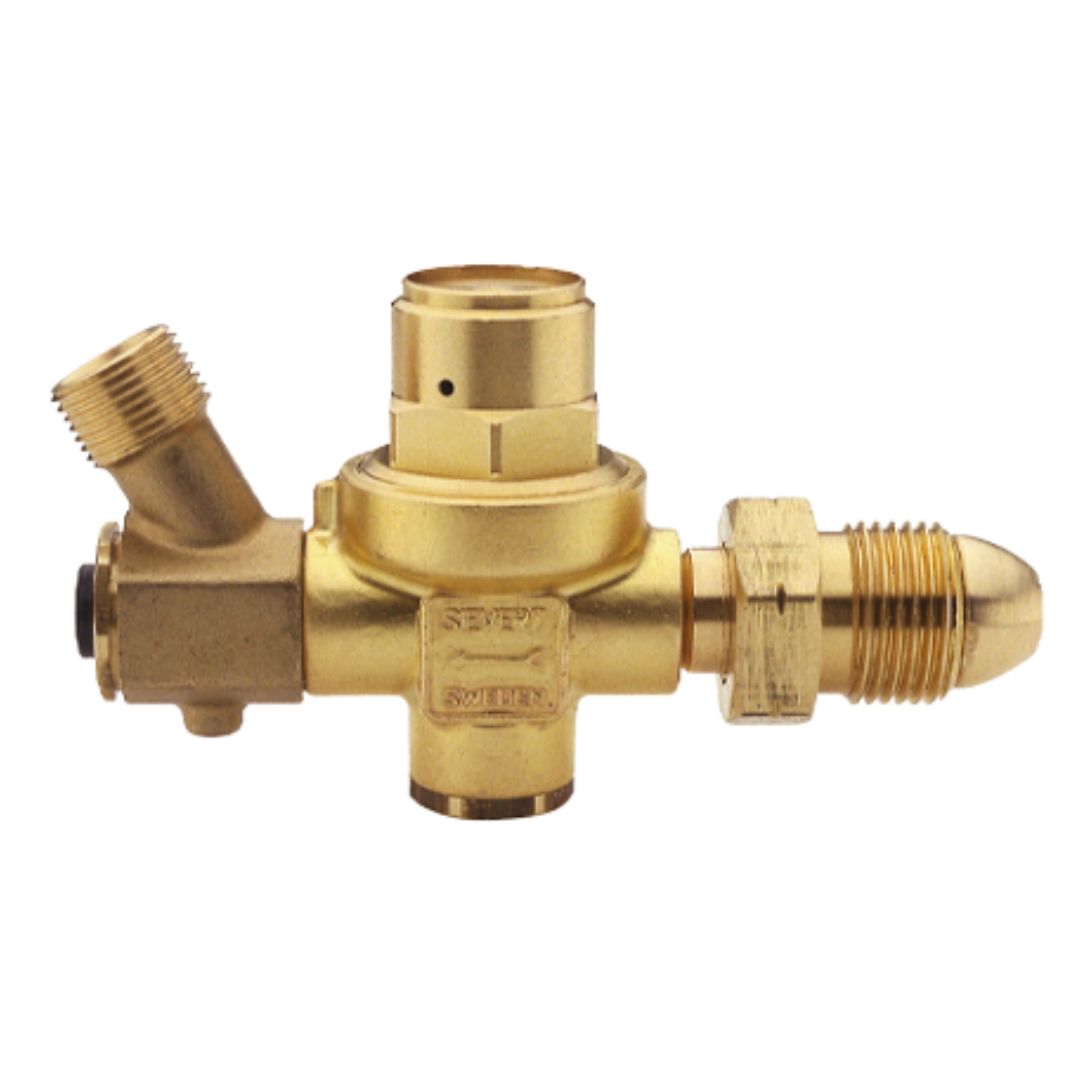 Sievert Regulator with Fixed Pressure 2 Bar and Hose Failure Valve with POL Inlet - 30922