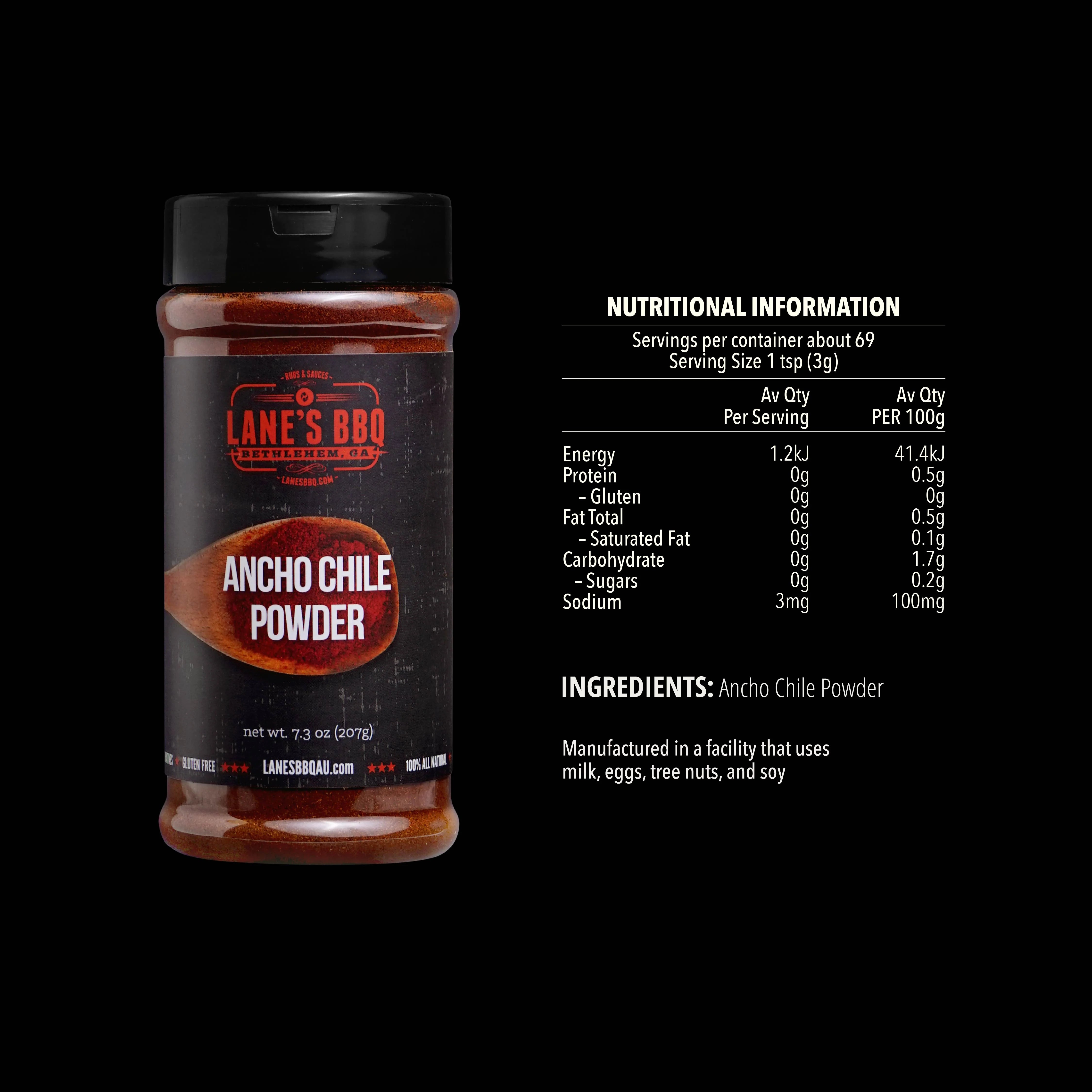 Lanes BBQ Ancho Chile Powder
