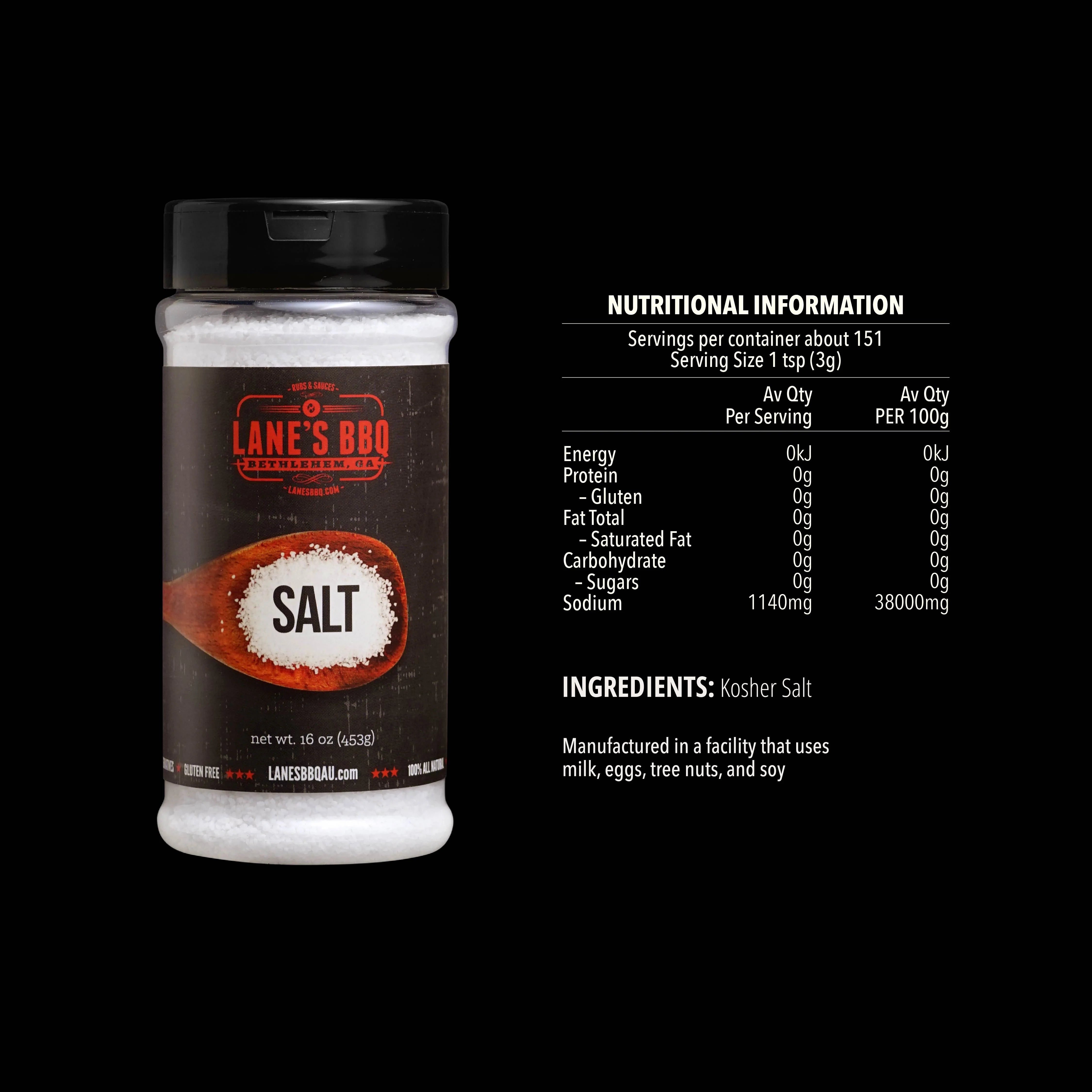 Lanes BBQ Salt