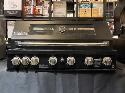 Clearance Sale - Smart Black 6 Burner Built-In BBQ