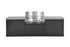 Crossray Xplor Grey Outdoor Kitchen 4 Burner BBQ & Double Side Cabinets
