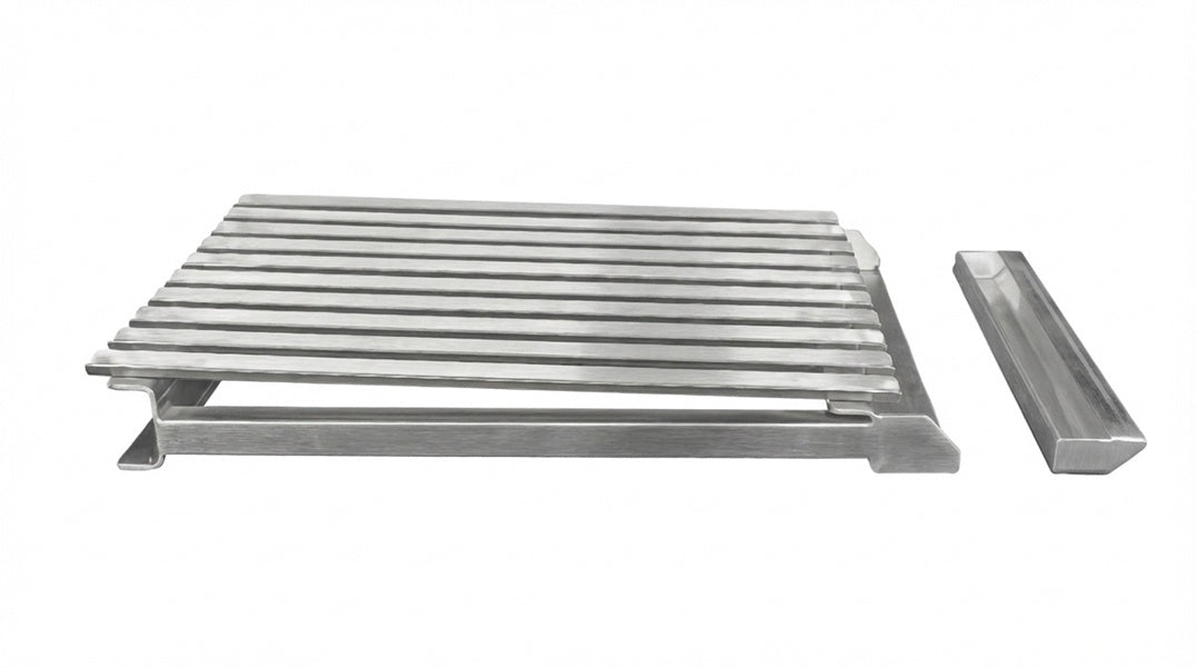 Tucker Delux V Shape 320mm stainless steel Grill with drip Tray