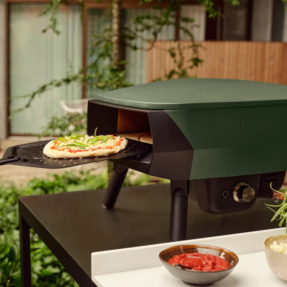 WITT Piccolo Rotante Gas Pizza Oven with Rotating Stone - 13 Inch - Green