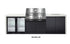 Crossray Xplor Outdoor Kitchen 4 Burner BBQ Double Fridge Sink & Double Side Cabinets