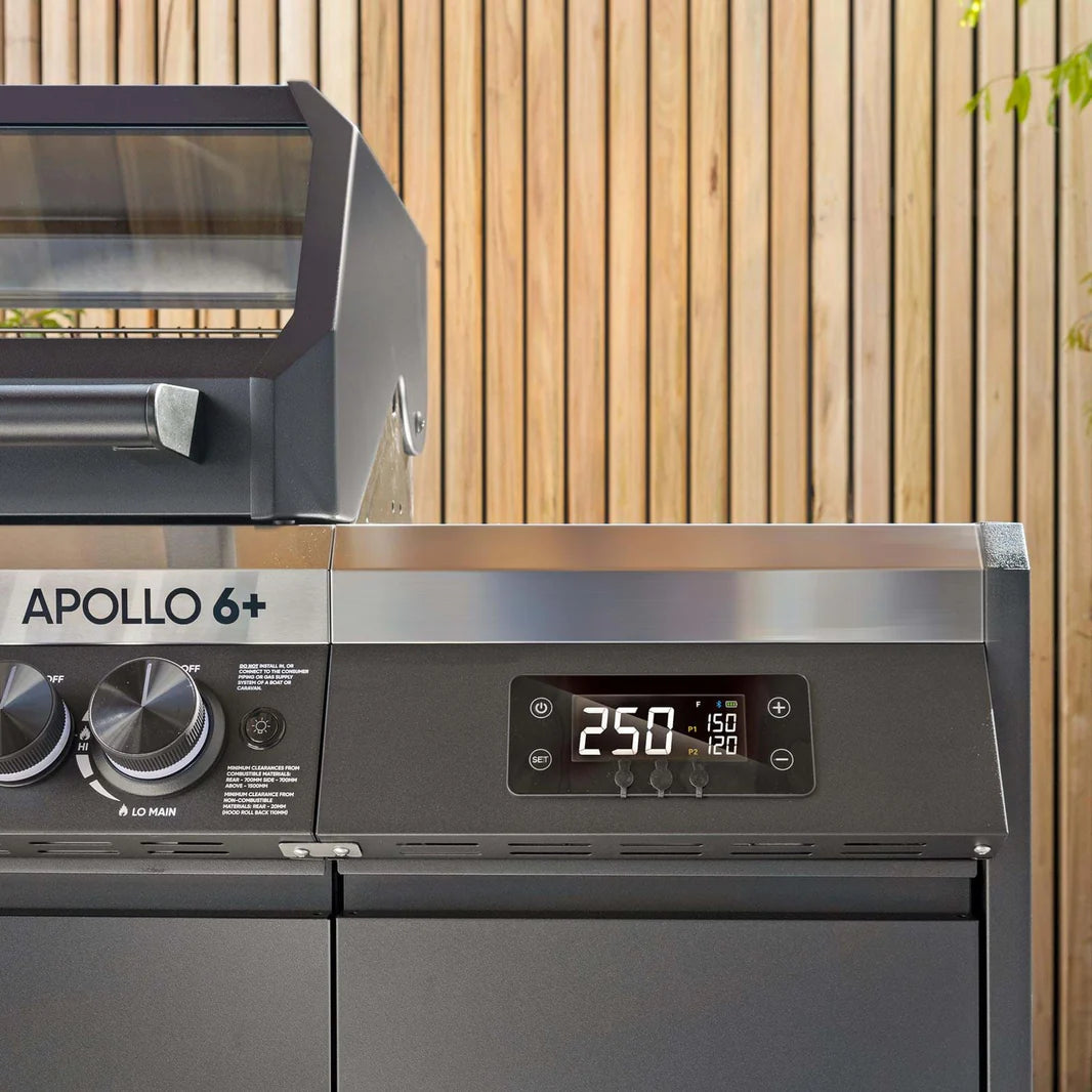 Gasmate Apollo 6+ Black Hooded Gas BBQ