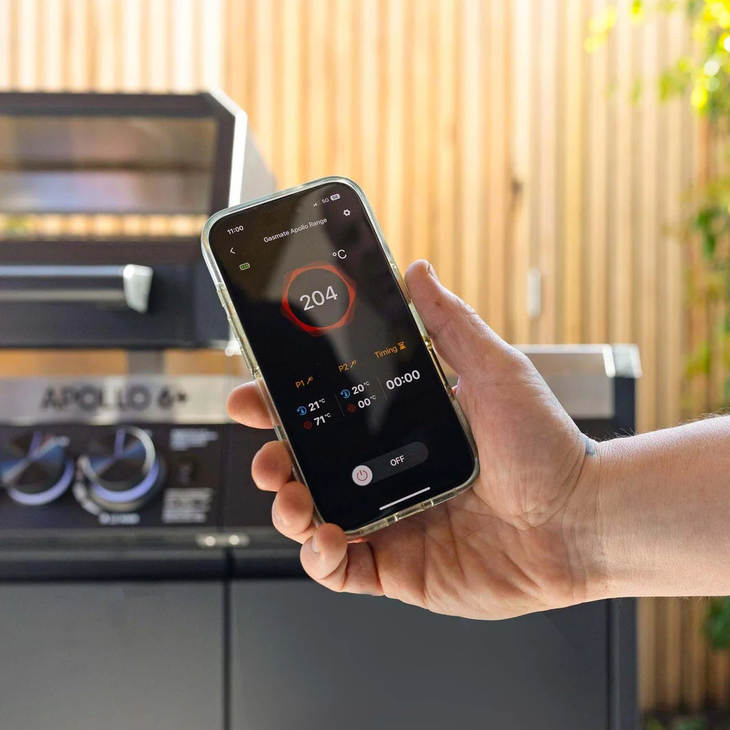 Gasmate Apollo 6+ Black Hooded Gas BBQ